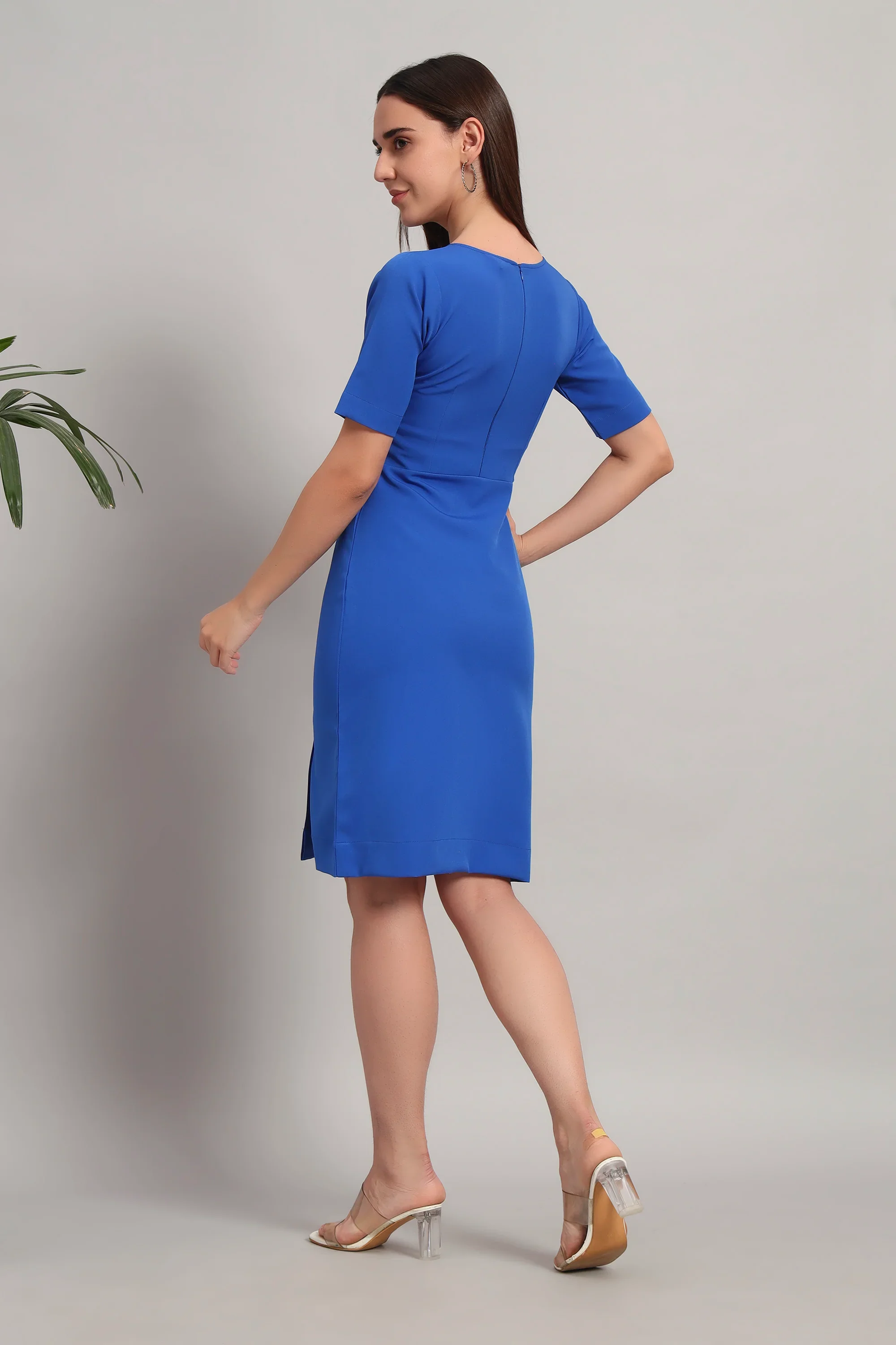 Boardroom to Brunch, Blue Dress - Image 6