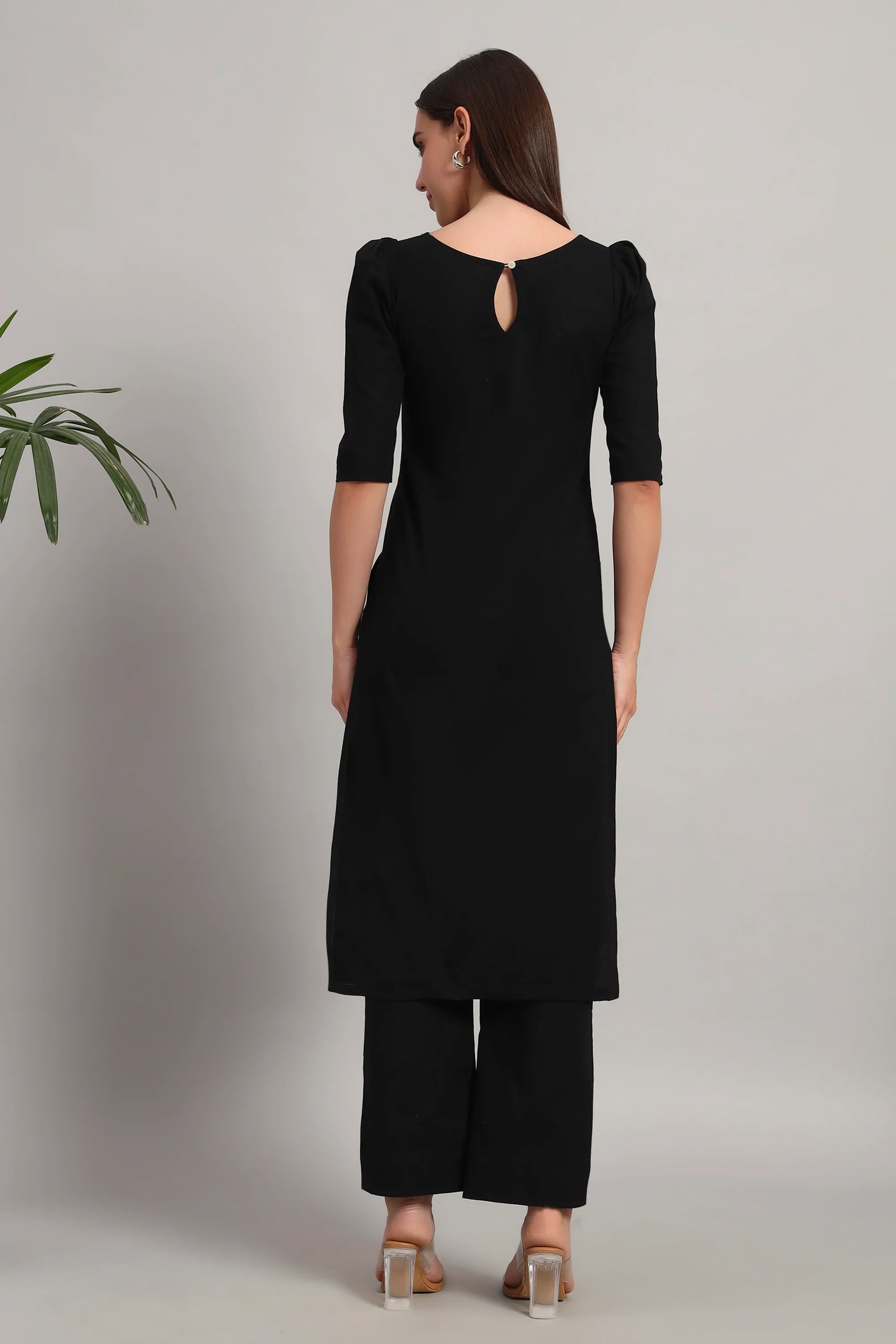 Dufftar Diaries Kurta Set, Black - Image 7