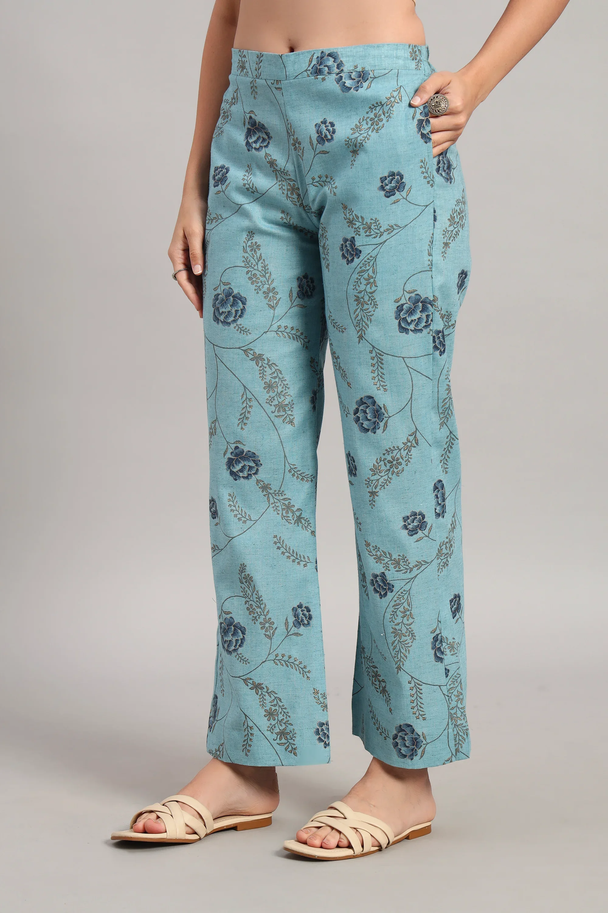 Dufftar Diaries Kurta Set, Sky Blue - Image 6