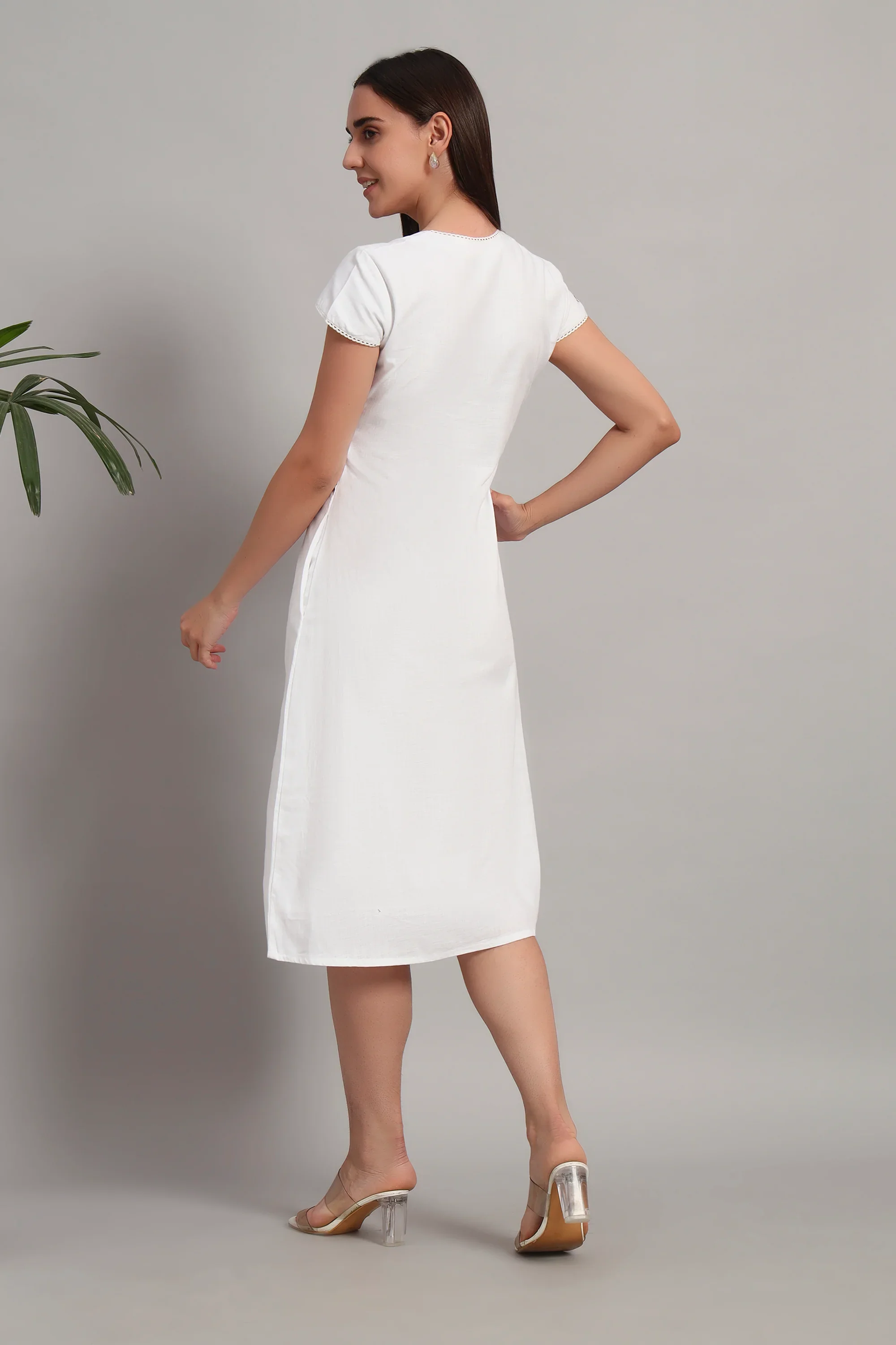 Laced with Love White, Midi Dress - Image 6