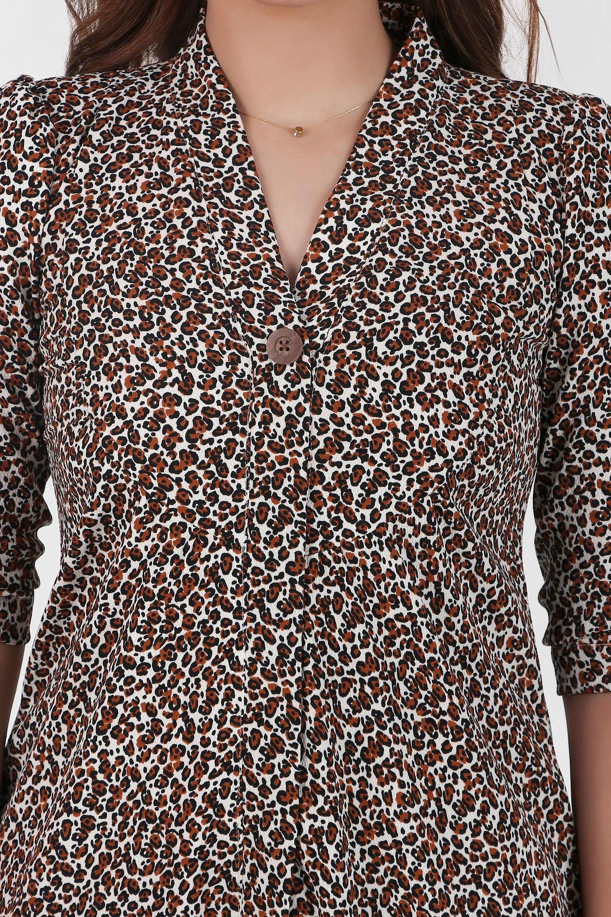 Luxe Leopard Straight Fit Dress - Image 5