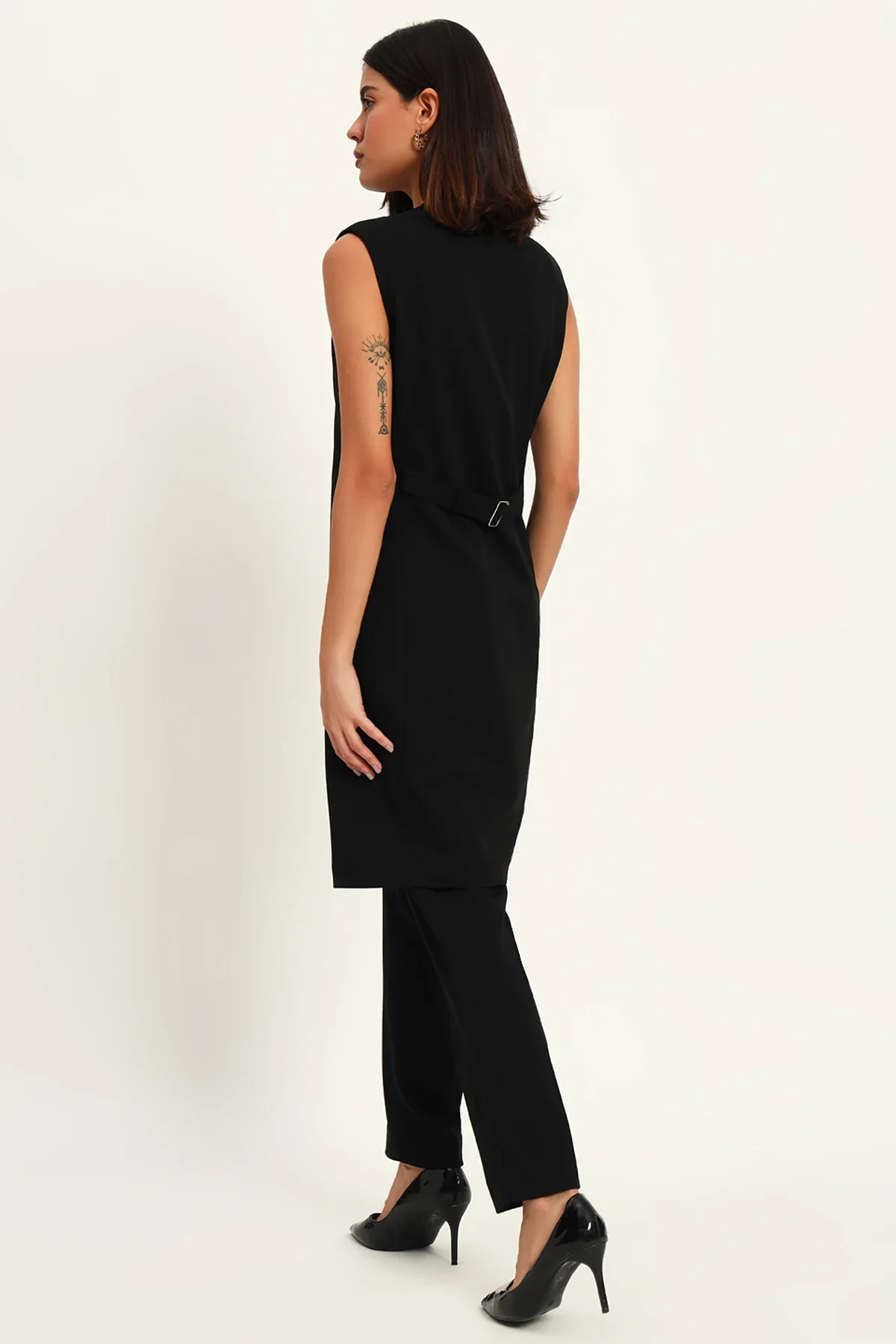 Majestic Longline Blazer Duo, Black - Image 6