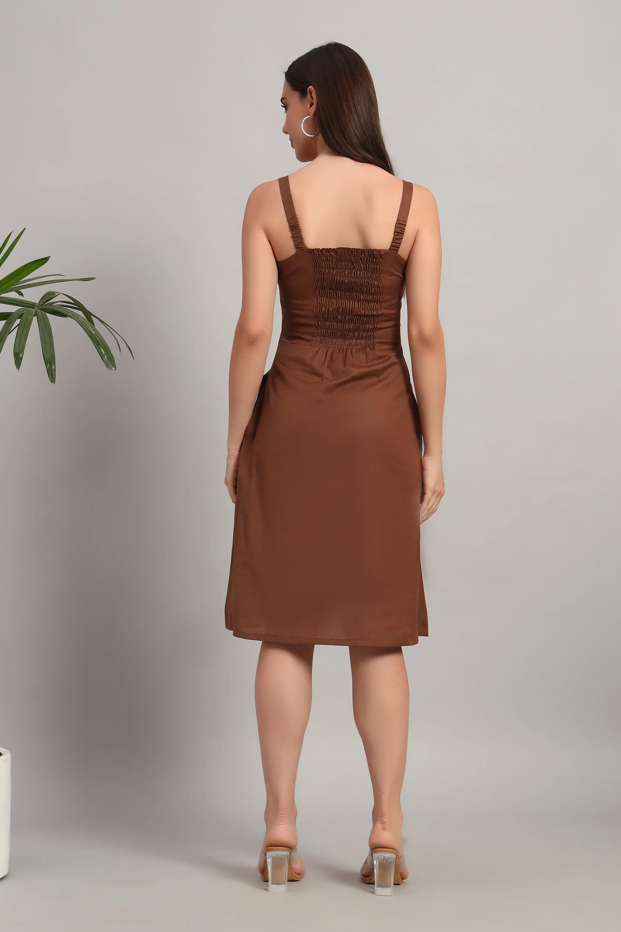 Mocha Muse Midi Dress - Image 6