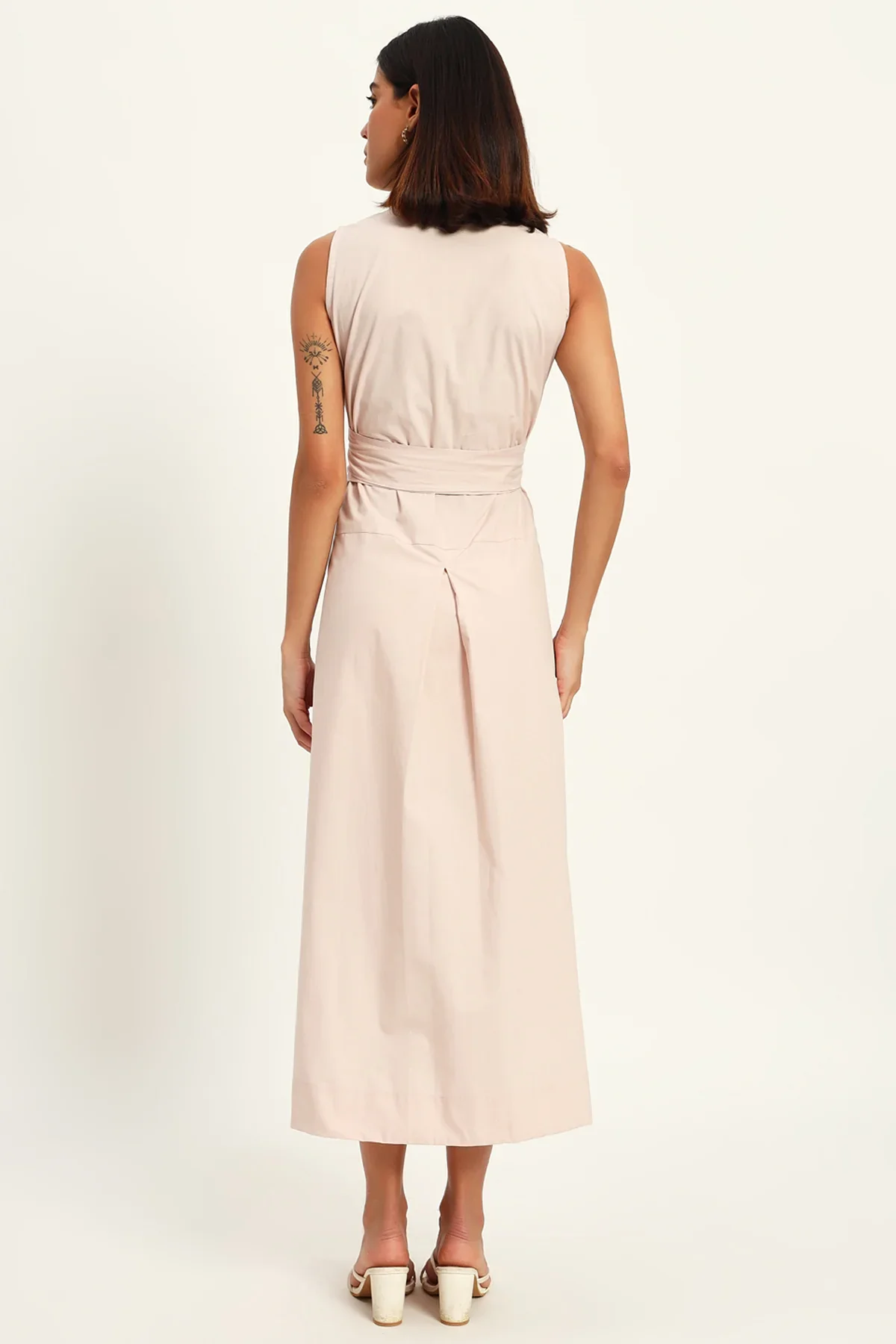 Pearl Charm A-Line Wrap Dress - Image 6