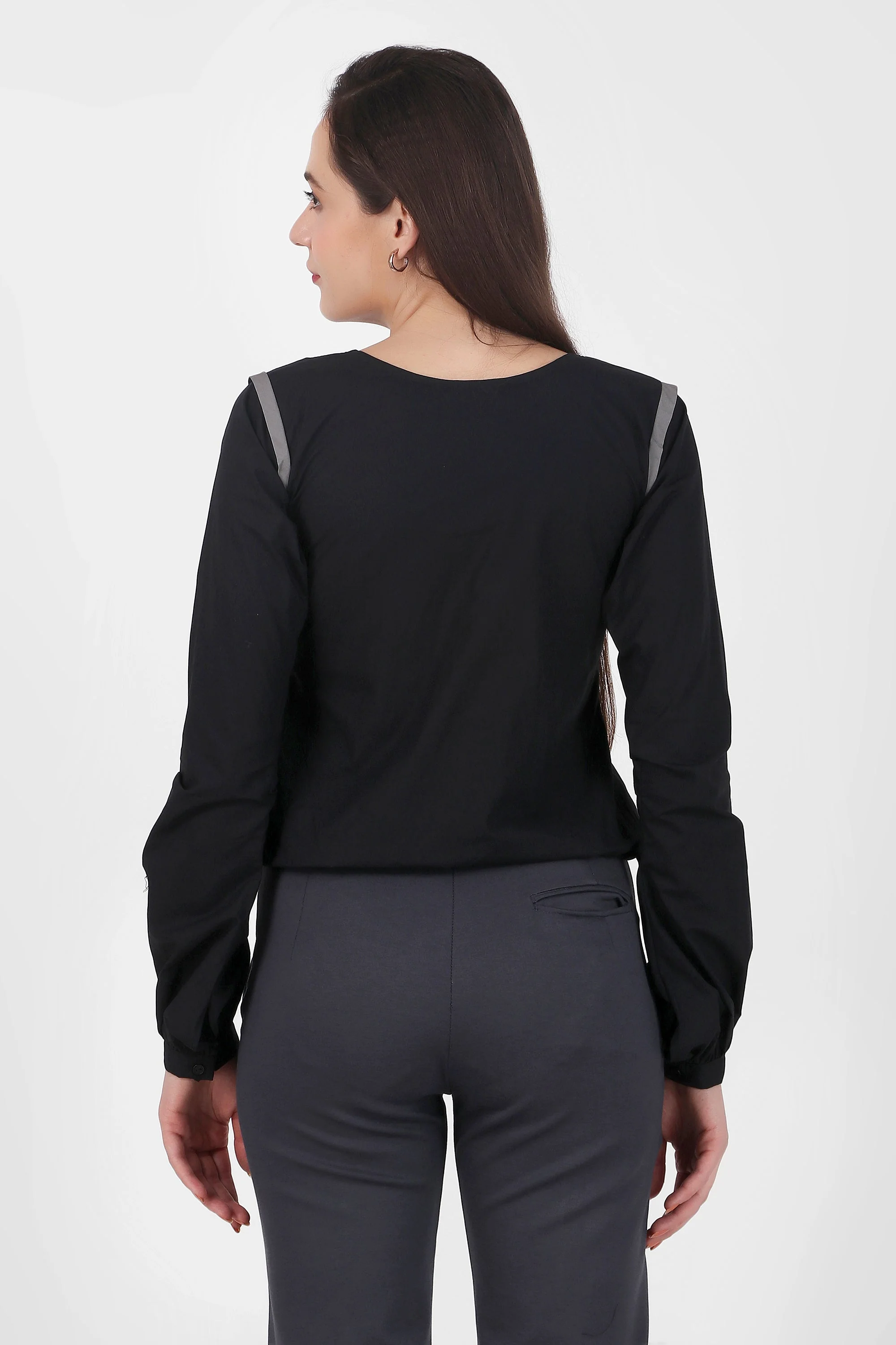Puff Perfection, Long Sleeves Top,  Black - Image 3