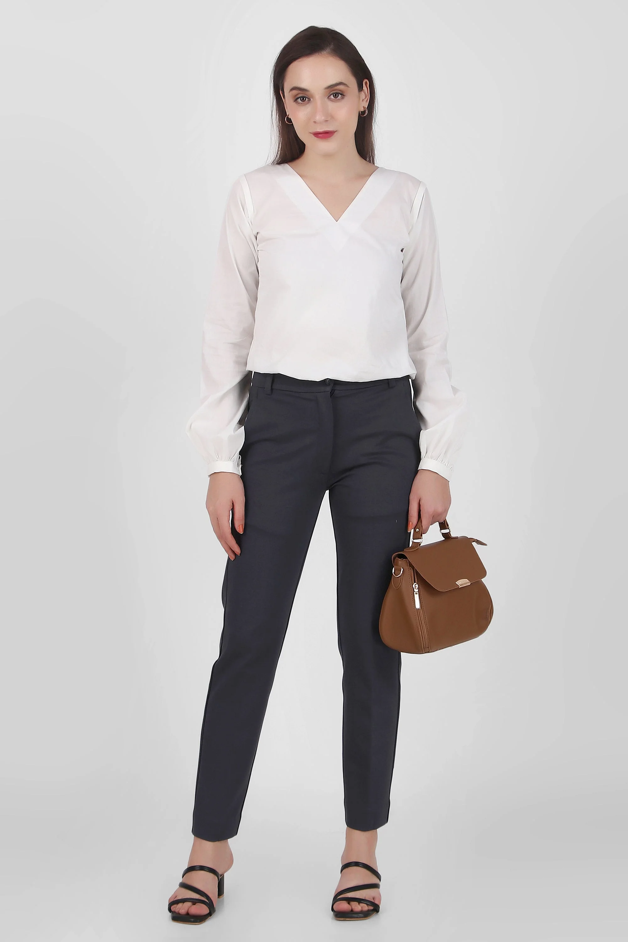 Puff Perfection, Long Sleeves Top, White - Image 6