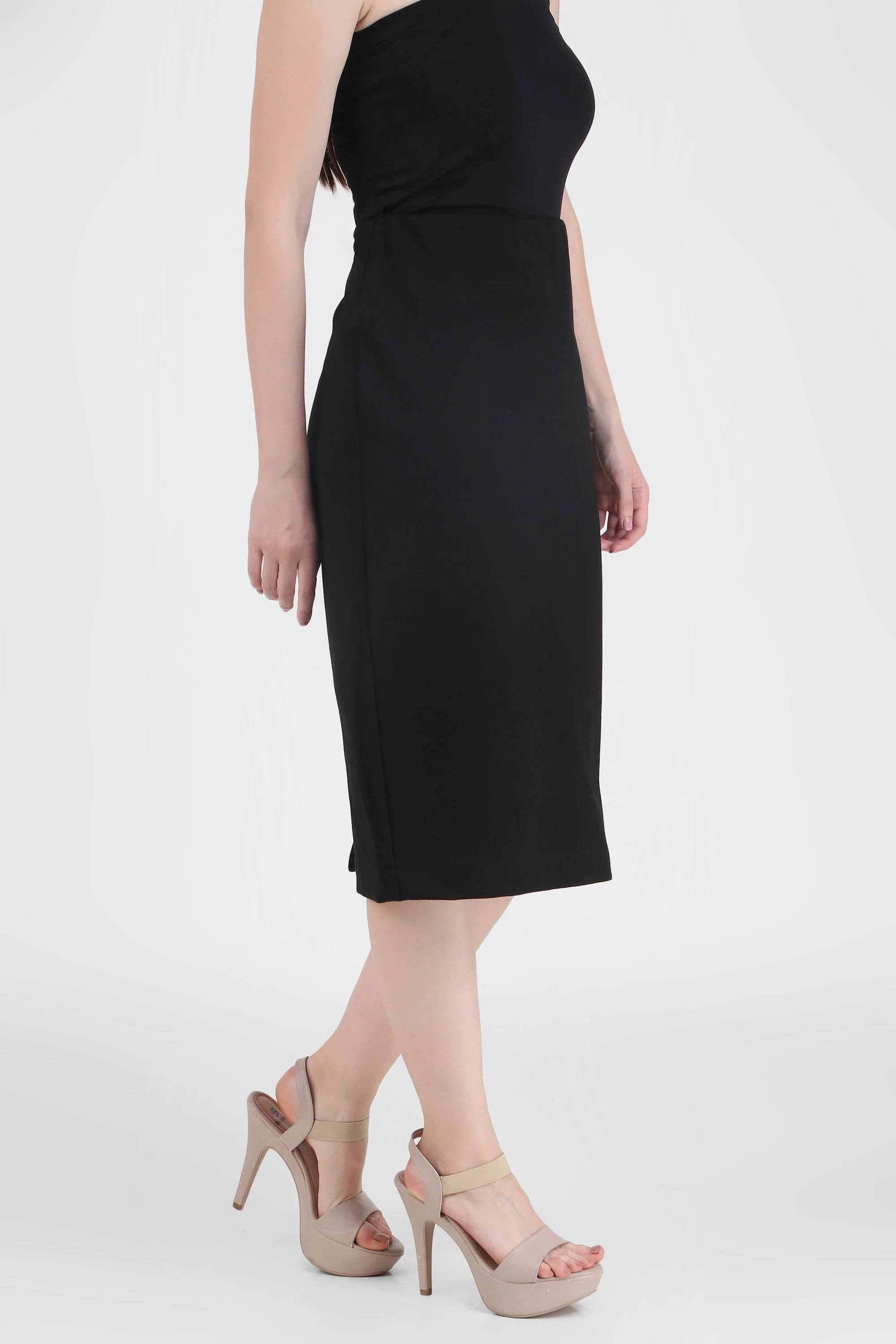 Tailored Stretch-Ponte Midi Skirt - Image 4