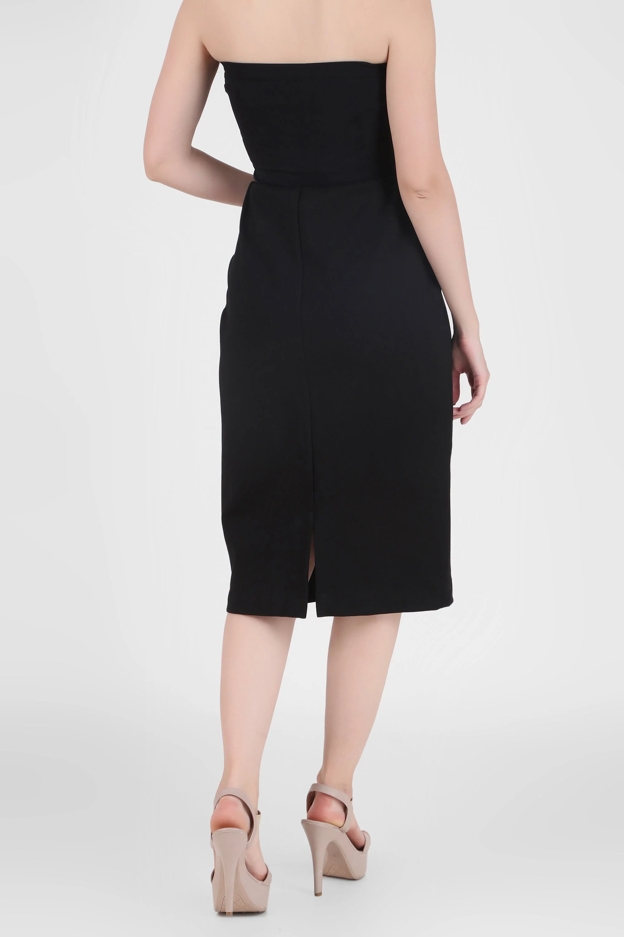 Tailored Stretch-Ponte Midi Skirt - Image 5