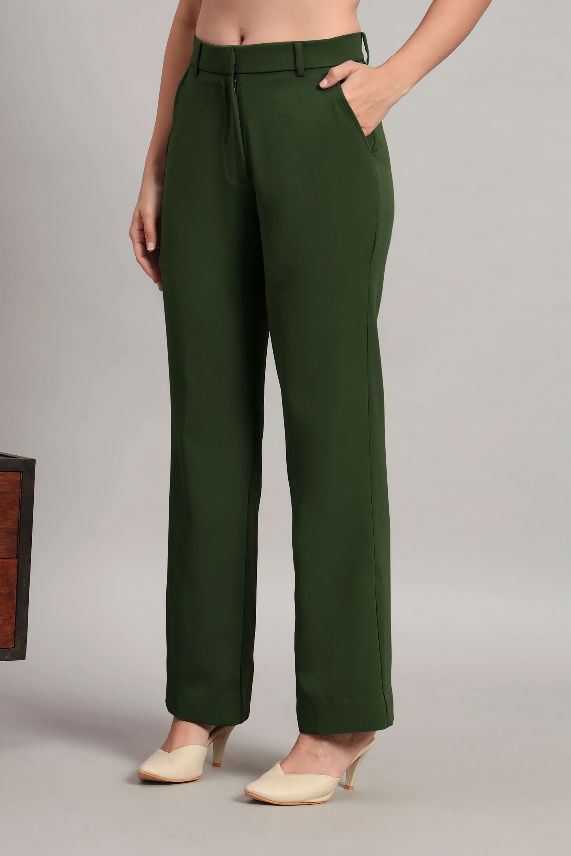 The Breezy Blazer Set, Olive Green - Image 7