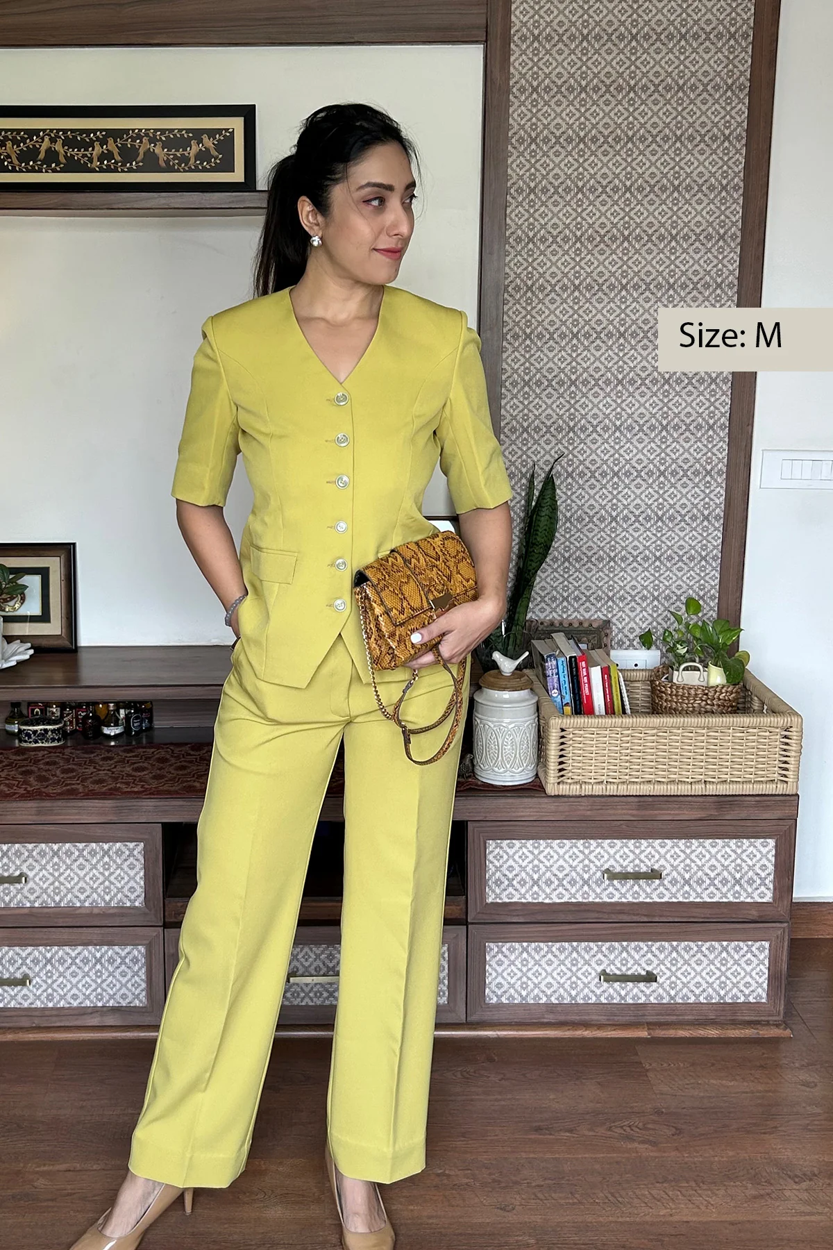 The Breezy Blazer Set, Olive Green - Image 8