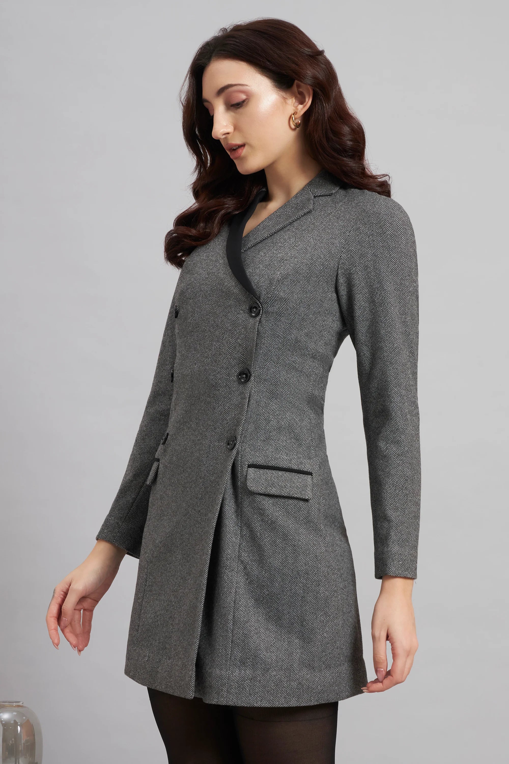 The Classic Double-Breasted Wool Dress - Image 4