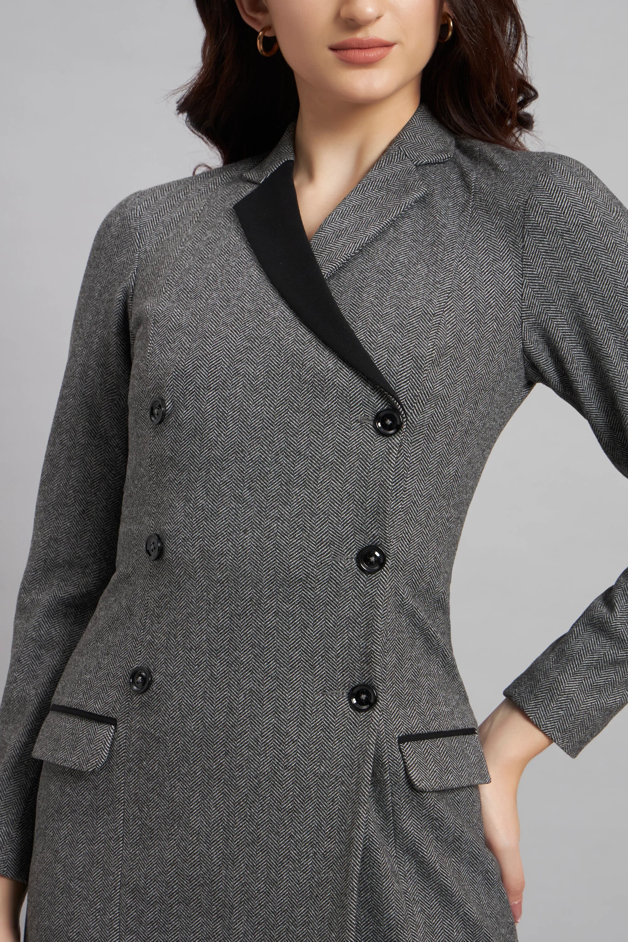 The Classic Double-Breasted Wool Dress - Image 6