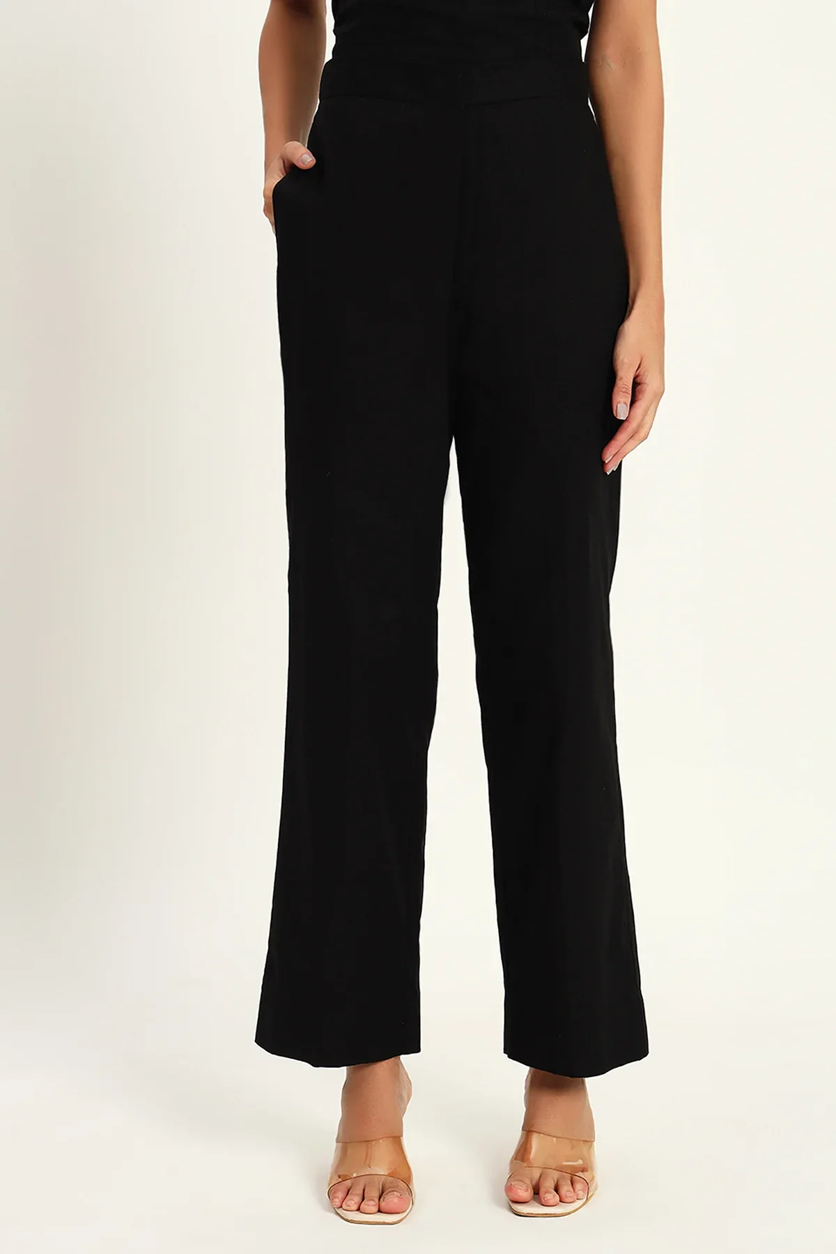 Versatile Linen Trio Jacket Co-ord Set,  Black - Image 8