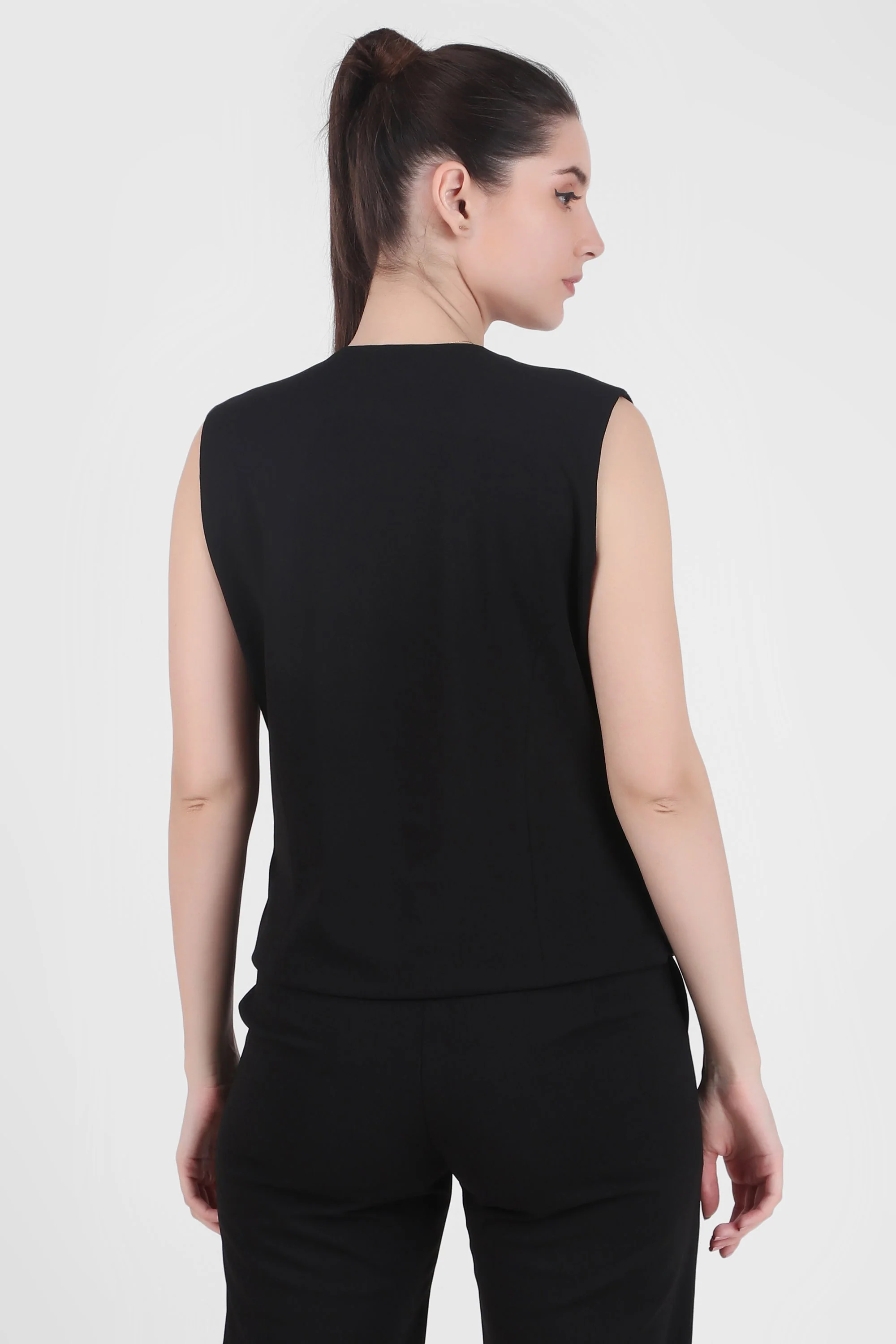 Waistcoat And Trousers Co-ord Set - Black - Image 4