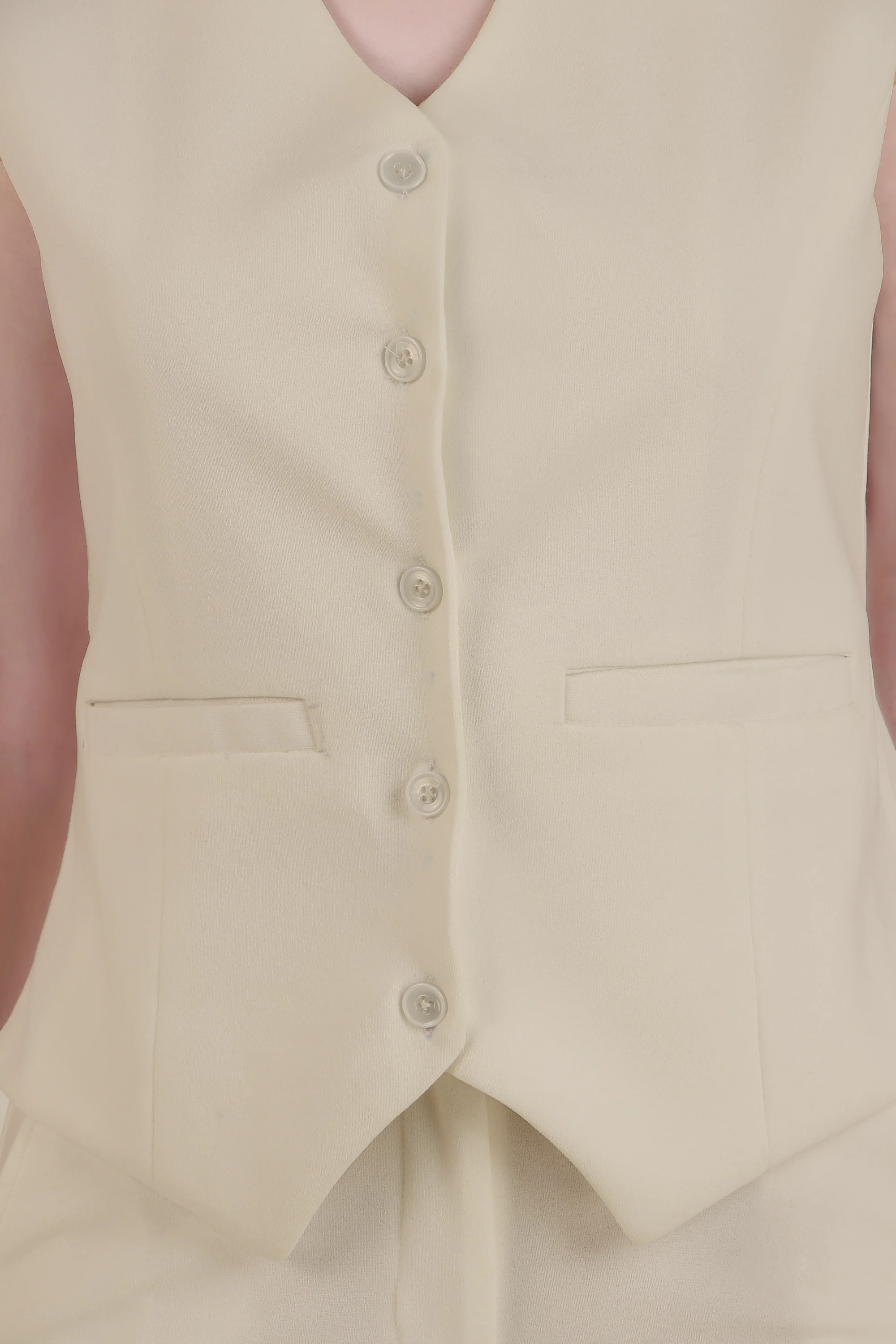 Waistcoat And Trousers Co-ord Set - Sand - Image 6